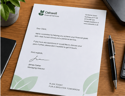 Business Letterhead Printing - Wright Print